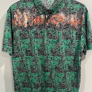 Black Edition Green and Gray Men's Polo Shirt